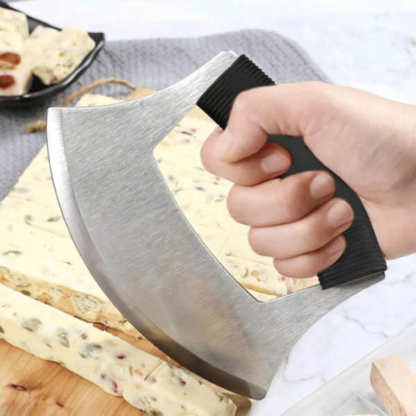 Couteau à pizza rond pour découpe facile
