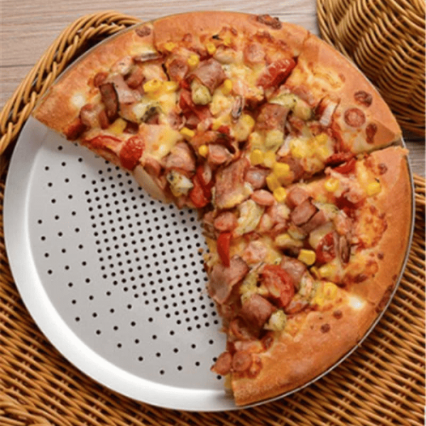 Plaque à pizza en acier robuste pour four
