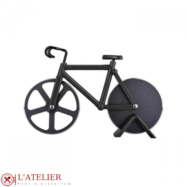 Roulette à pizza en forme de vélo
